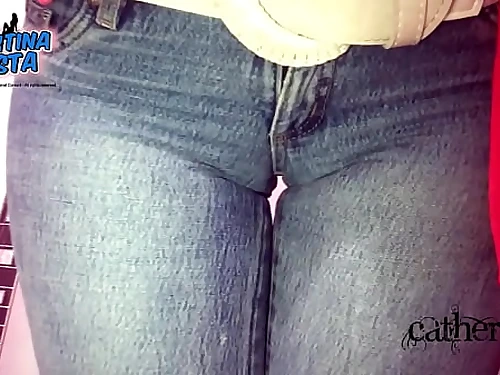 Impressive Obese Ass in Cock-squeezing Jeans. Obese Tits &amp; Cameltoe