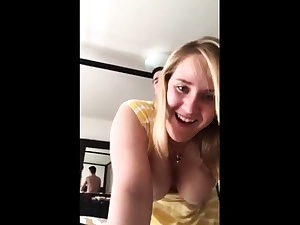 Uber-cute unexperienced platinum-blonde gets boned from behind